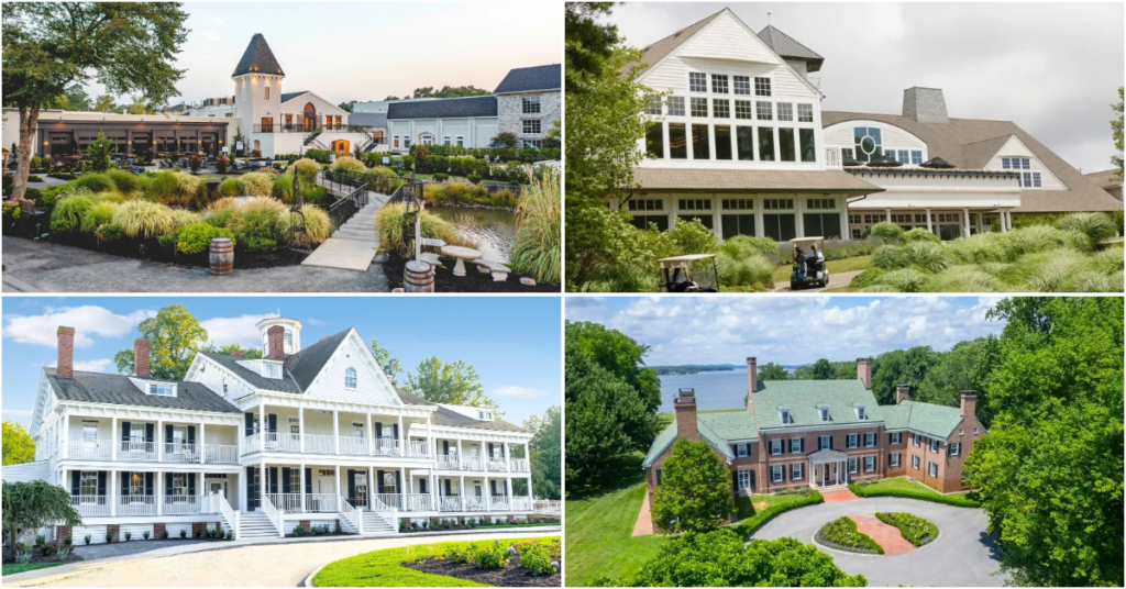 The four-property Accountable Equity destination hospitality portfolio — Renault Winery Resort, Kent Island Resort, LBI National Golf and Resort, and Bohemia Manor Farm — all operated by Vivamee Hospitality.