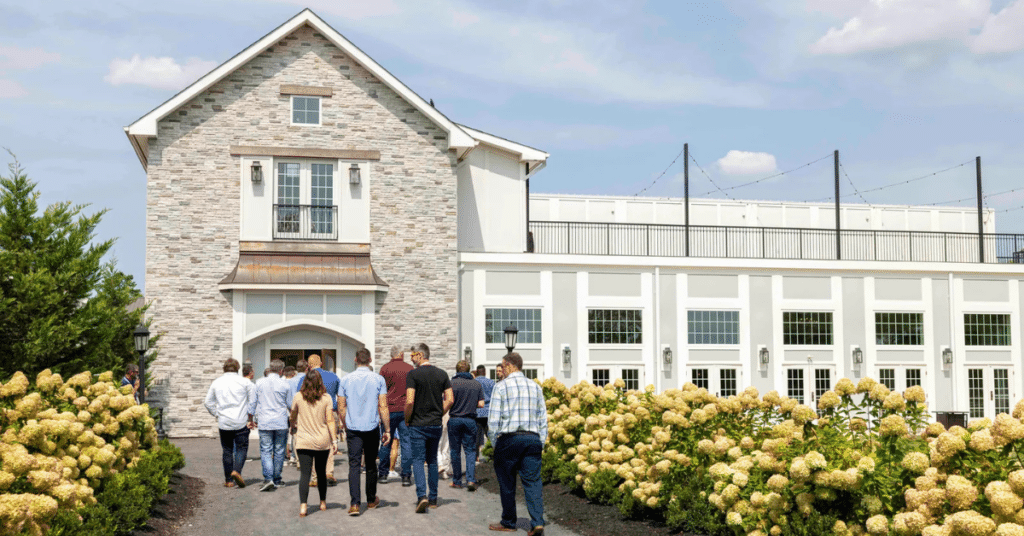 renault-winery-resort-investor-tour-accredited-investors.jpg A group of accredited investors touring Renault Winery Resort in New Jersey during an Accountable Equity investor community event — a destination hospitality asset owned by the funds offered by Accountable Equity and operated by Vivamee Hospitality