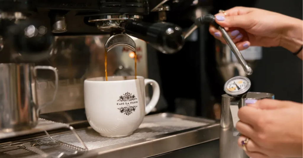 Cafe_La_Fleur_at_Renault_Winery_Resort_Coffee_Equipment.jpg Commercial espresso equipment at Café La Fleur at Renault Winery Resort, illustrating the interior fixtures and specialized equipment that qualify for accelerated depreciation under a cost segregation study