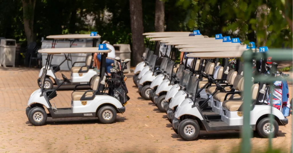 Golf_Carts_at_LBI_National_Golf_Resort.jpg Fleet of Yamaha golf carts at LBI National Golf & Resort, representing the types of tangible personal property that qualify for bonus depreciation through a cost segregation study