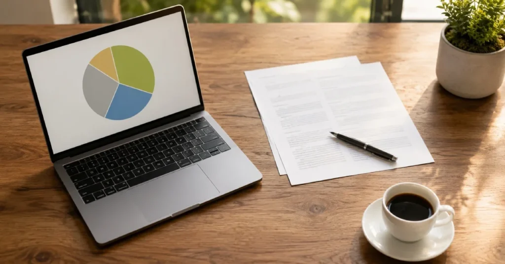 Accredited investor reviewing portfolio allocation between public and private real estate